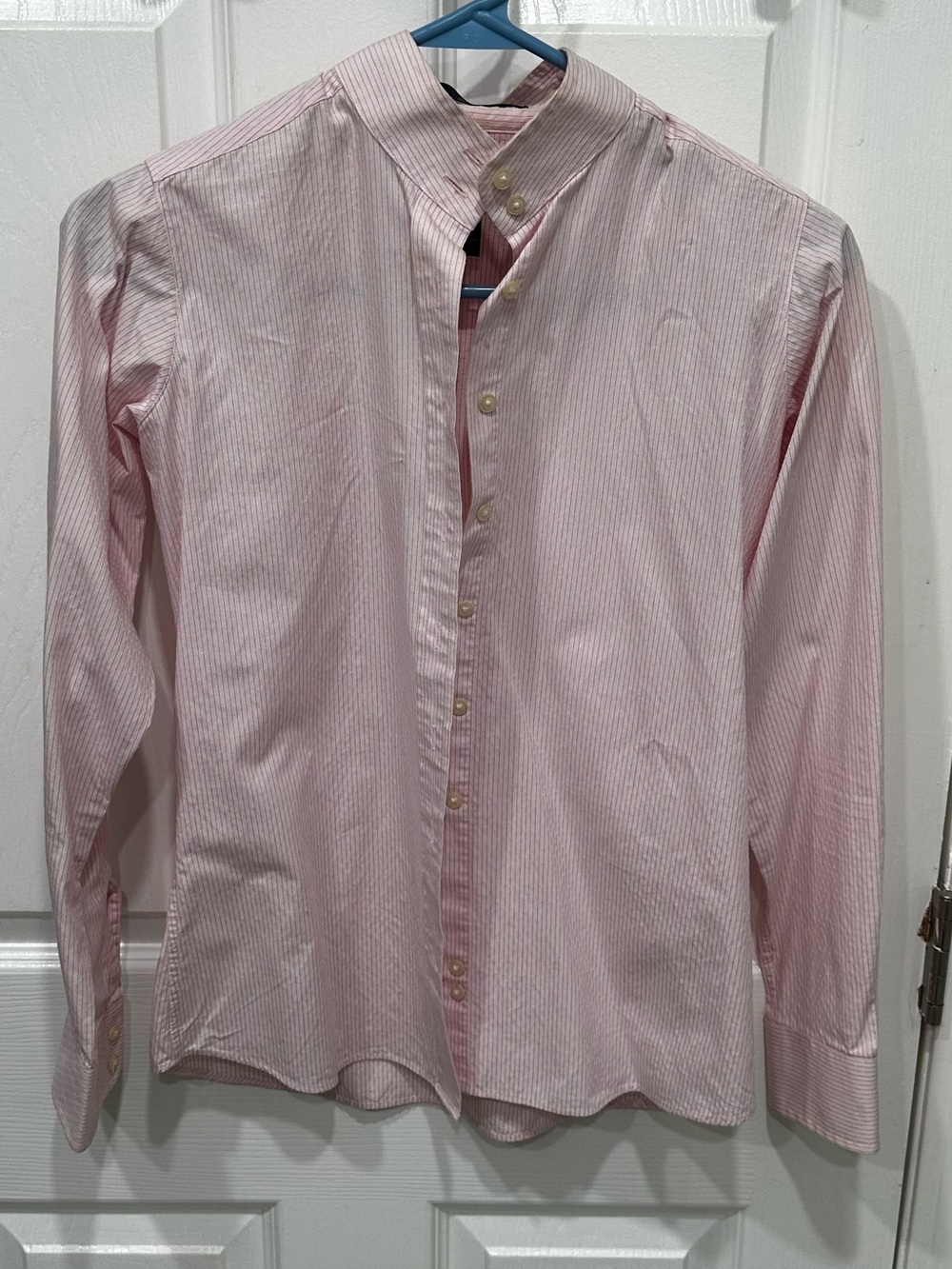 Essex Classics Performance hunter show Girls' Pink Striped Button-Down Shirt